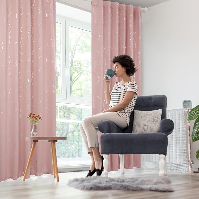 Deconovo Blackout Back Tab Curtains - Image 8