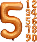 40 inch Orange Number Balloon Giant Foil Helium Balloons by Yeodong