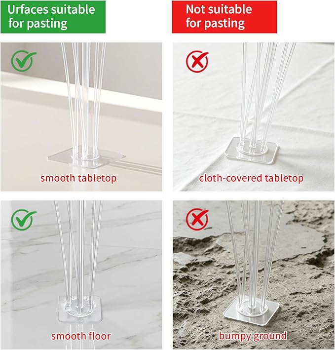 Balloon Stand Kit, 8 Pack Table & Floor Balloon Arch Stands - Image 2