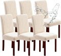Waterproof Dining Room Chair Covers Set of 6 Slipcovers by Genina
