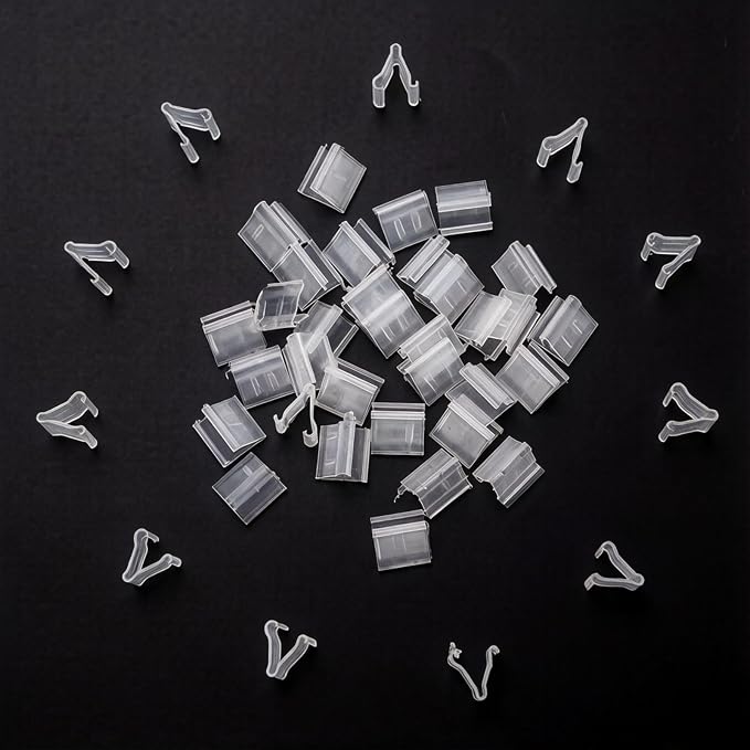 100Pcs Transparent V-Shaped Sealing Balloon Clips - Image 3
