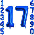 Navy Blue Number 17 Balloon 40 Inch, Shiny Foil Numeral by Unknown
