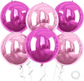 22 Inch Hot Pink Foil Balloons, Big Round Foil Balloon by Saxuxu