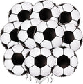 10 Pack 18 Inch Soccer Foil Balloons Football Helium Metallic Mylar Balloons by LHOAVWE