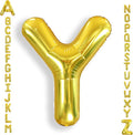AULE 40 Inch Gold Y Balloon Letter Foil A-Z Birthday Big Alphabet | Birthday by AULE