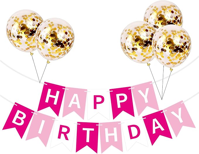 Happy Birthday Banner Sign Bunting Hanging Decorations by Unknown