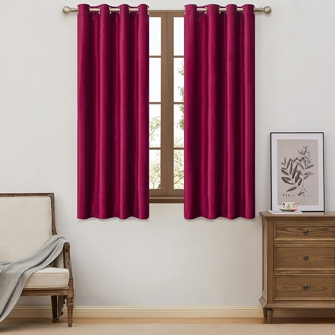 Luxury Ruby Red Velvet Curtain Drapes by ModernShinyVelvetCurtains