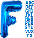Lovoir 40 Inch Large Blue Letter F Balloons Big Size Jumbo Mylar Foil Helium by Lovoir