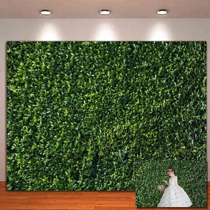 Nature Spring 3D Green Leaves Theme Photo Background Wedding Birthday Party - Image 2