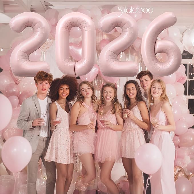 40 Inch Light Pink Number 3 Foil Big 0-9 Giant Digital Balloon | 3rd - Image 5
