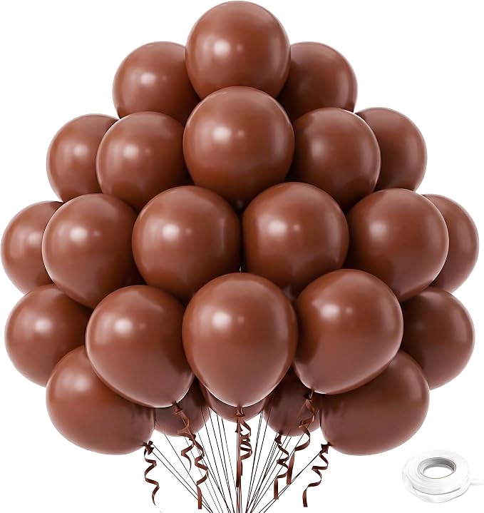 Brown Balloons, Baby Shower, Anniversary, Graduation, Wedding Decorations by GoldenParty