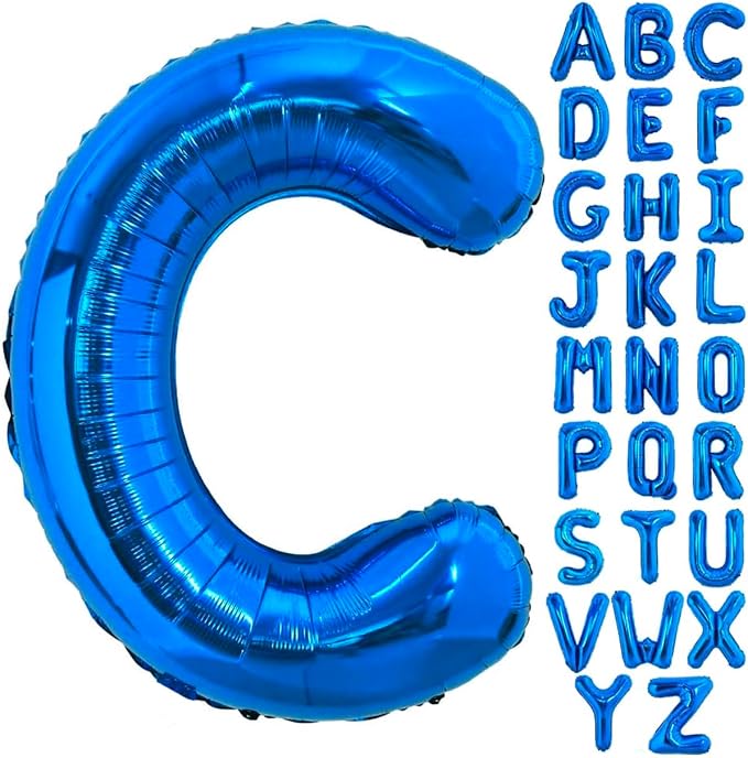 Blue Letter C Balloon, C Balloons Letter by BBPOOL