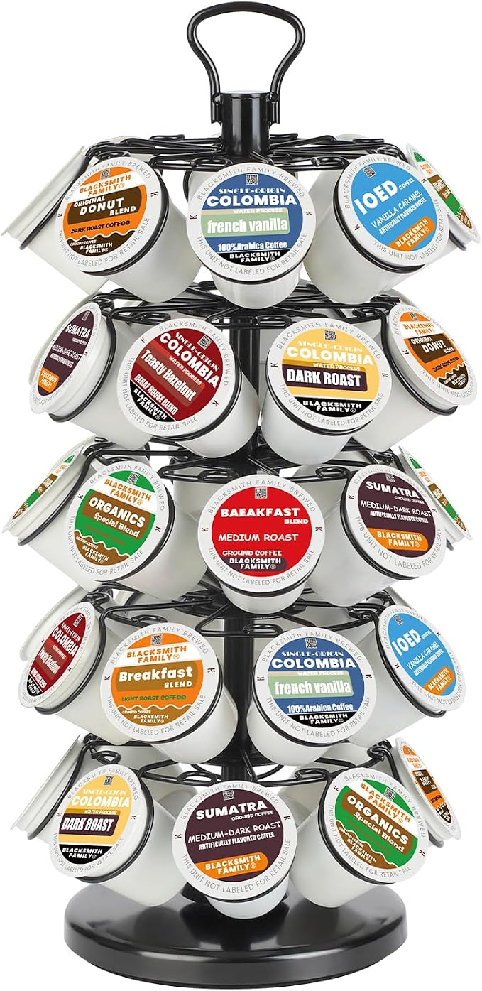 K Cup Holder, Coffee Pods Holder Storage Organizer Stand, 40 Pods Capacity | K by BLACKSMITHFAMILY