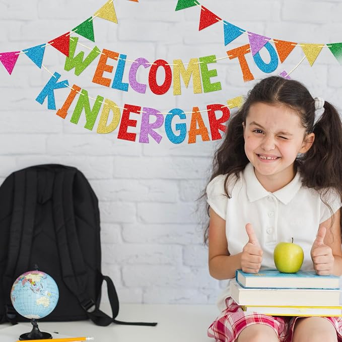 Welcome to Kindergarten Banner, Pre-strung | First Day of Kindergarten - Image 5