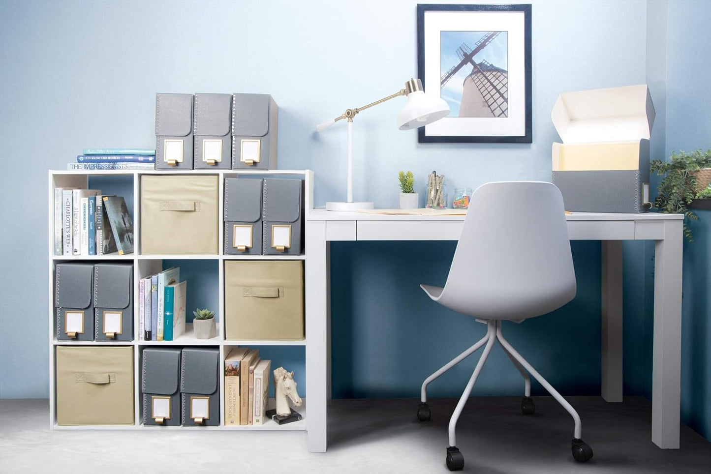 Gaylord Archival Tan Flip-Top Document Storage Box - 2 1/2W x 12 1/4L x 10 1/4" H