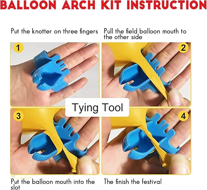 Archloon Blue Balloon Arch Kit, Macaron blue Balloons and Gold Confetti - Image 4
