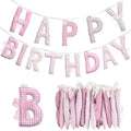 Pre-strung Happy Birthday Banner Sign Reusable Felt Happy Birthday Garland by Unknown