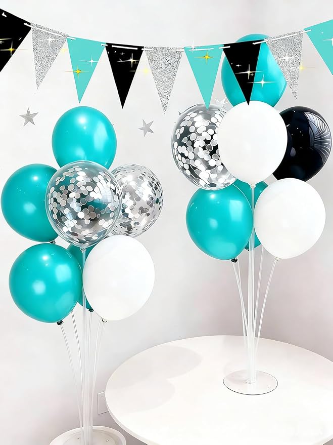 Teal Black Graduation Party Decorations/Turquoise Teal Black Graduation by Unknown