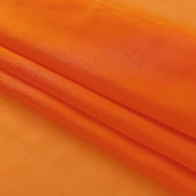 SpaceDresser Orange Sheer Curtains 4 Panels Rod Pocket Semi-Sheer Curtain 84 - Image 6