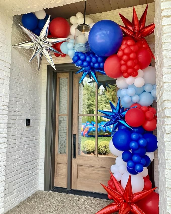 Red White and Blue Balloon Arch Kit - Image 5