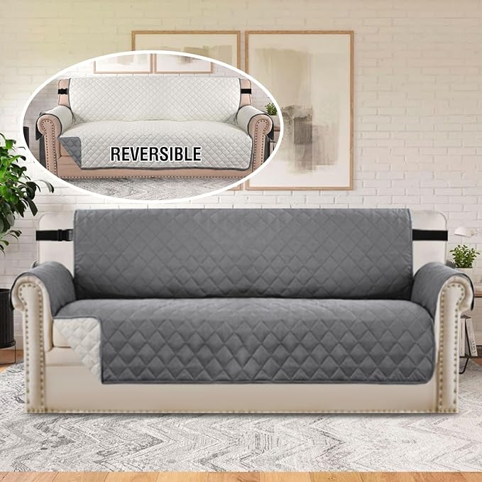 H.VERSAILTEX Reversible Sofa Cover Water Resistant Furniture Protector - Image 3
