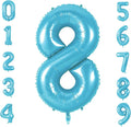 Number 8 Balloons for 8th Birthday Party Decorations, 0-100 Large No.8 Balloons by Joycard
