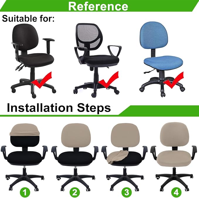 Smiry Office Computer Chair Covers - Image 6