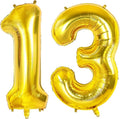 Number 13 Balloons for 13th Birthday Party Decorations, 0-100 Large No.13 by Joycard