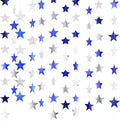 Patelai 130 ft Star Garland Banner Decor, Ocean Blue, Glitter Silver by Patelai