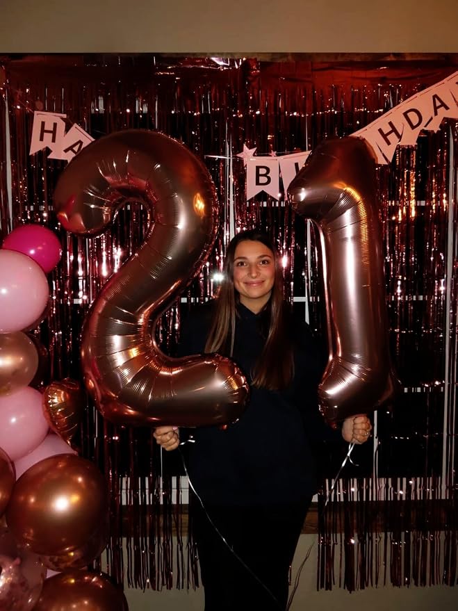 Dark Brown Number 1 Balloon 40 inch, 1st Birthday Party Balloons Decorations | - Image 5