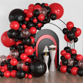 Lukiituke Red and Black Balloon Arch Kit, BBQ Casino, New Year Decorations by Lukiituke