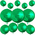 12Pcs Green Round Foil Balloons, Metallic Green Foil Balloon by vibzox