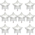MEETINGU Silver 18 Inch Foil Mylar Star Balloons 10PCS Party Decorations | by MEETINGU