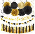 Black Gold Graduation Party-Decorations Garland by Burgleda