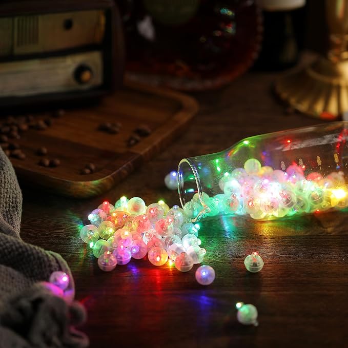 Aogist 200pcs Multicolor Balloon Light, Long Standby Time Waterproof Mini Ball - Image 7