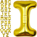 40 Inch Gold Letter I Balloon Big Foil Helium Letter Balloons A-Z | Giant Large by SULALABOO