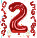 40 Inch 2nd Birthday Number Balloon, 20 years old Birthday Party Decor by Isndare