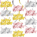 BEISHIDA 12 Pcs Happy Birthday Hanging Swirl Decorations, Women Birthday Party by Beishida