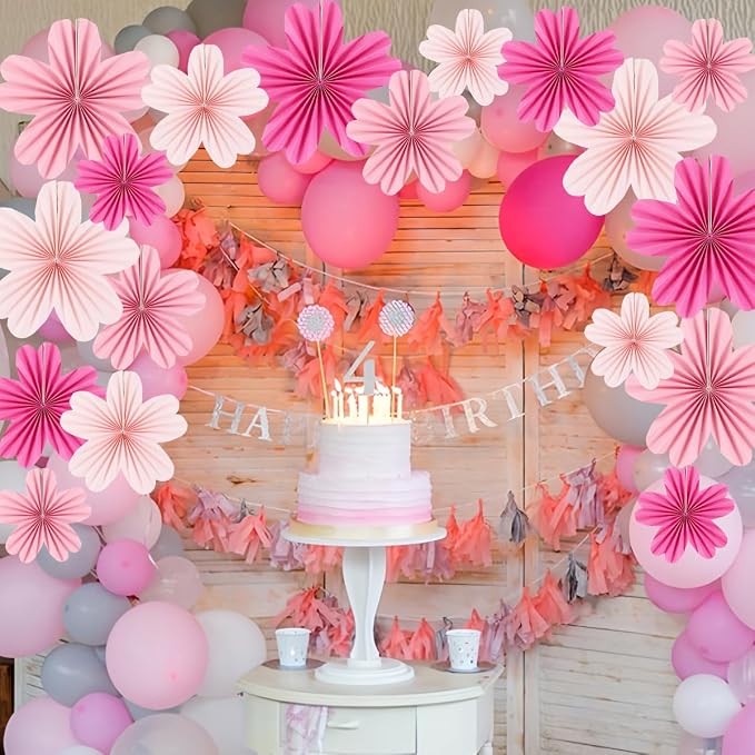 Paper Fans Party Decorations Paper Flowers Decorations - Image 4