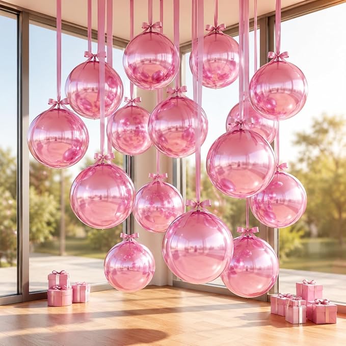 Pink Round Foil Balloons - Image 7