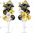 Jenaai Black and Gold 27 Pcs 2026 Graduation Balloon Centerpiece by Jenaai