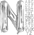 Lovoir 40 Inch Large Silver Letter N Balloons Big Size Jumbo Mylar Foil Helium by Lovoir