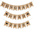 3Pcs Graduation Burlap Banner 2027, Congrats Grad Banner | Pre-strung, by SEPGLITTER