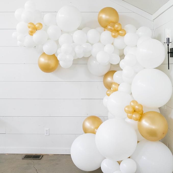White Balloons - 12 inch 100pcs Latex - Round White Birthday Balloons - Image 4