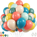 FunHot Colorful Balloons, 12 Inch Retro Orange Green Yellow Apricot Latex by FunHot