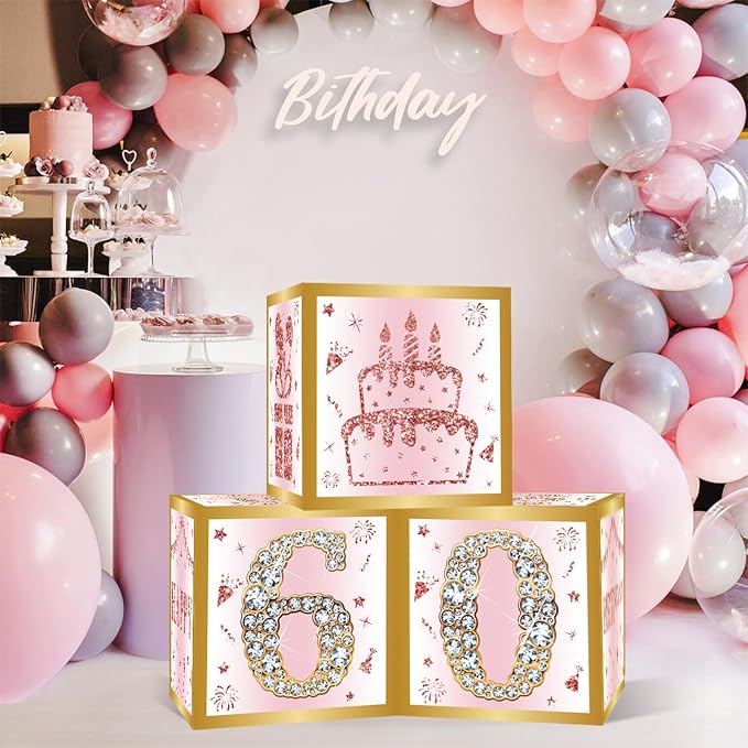DataMoon 60th Birthday Decorations Boxes - Image 3