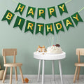 Green Happy Birthday Banner, Dark Green and Gold Party Decorations Sigh by ZgimiPartyHome