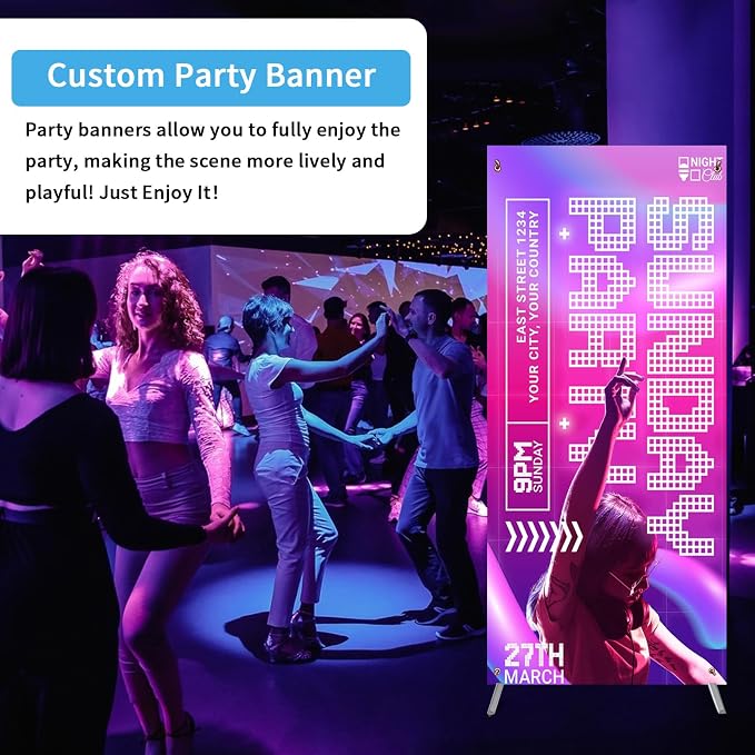 Custom Banner with X Stand 31.5" X 70.86", Banners and Signs Customize - Image 8