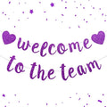 Welcome to the Team Banner Pre-Strung No DIY, Glitter New Employee Welcome by Unknown