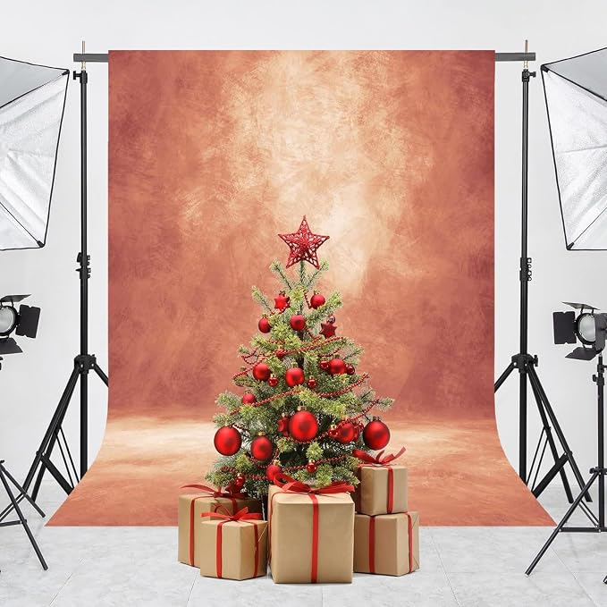 Abstract Photography Backdrop for Photoshoot 6x8ft, Brick Red, No Stand | - Image 4
